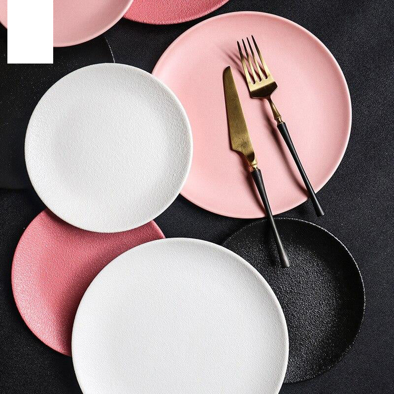Macaron Steak Teller Pink Keramik Westliche Teller Kreative Dessert Teller | Brehn