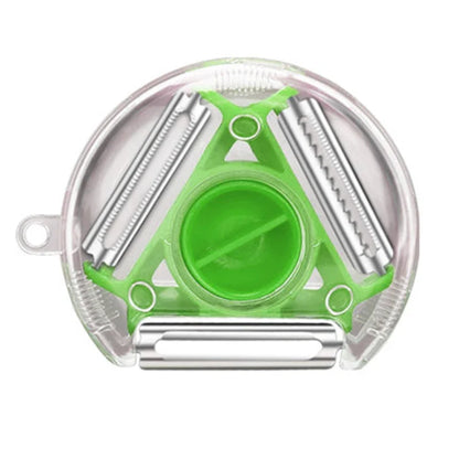 Magic Trio Edelstahl Klingen Schäler Schneider Reibe Julienne Cutter | Brehn