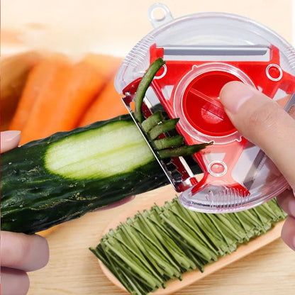 Magic Trio Edelstahl Klingen Schäler Schneider Reibe Julienne Cutter | Brehn