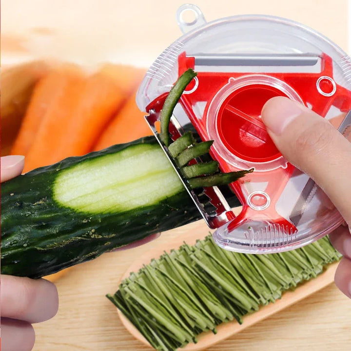 Magic Trio Edelstahl Klingen Schäler Schneider Reibe Julienne Cutter | Brehn