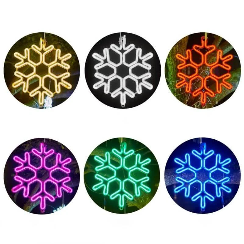 Brehn | Weihnachtsdekorationen LED Außen Schneeflockenlichter