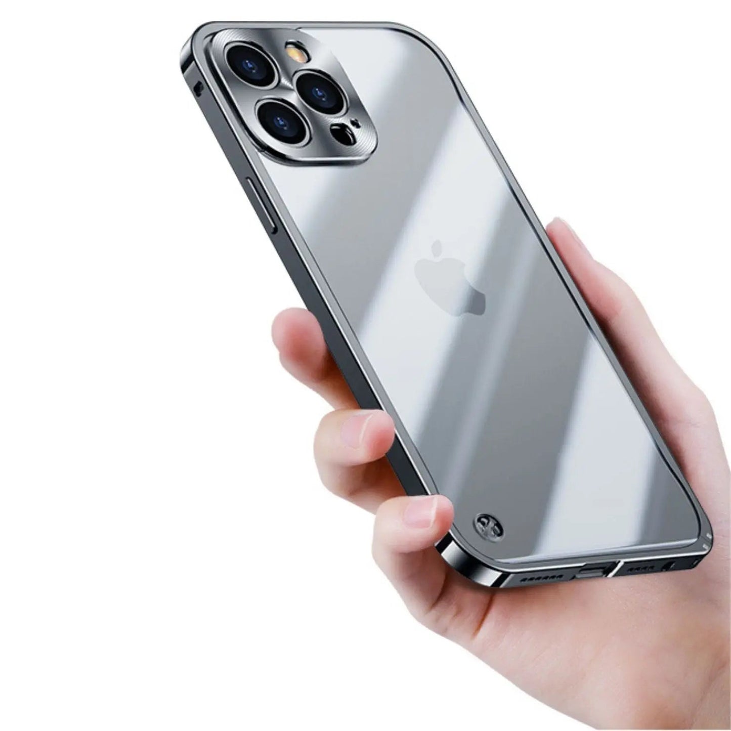 Brehn | Metall Luxus MagSafe Hülle für iPhone Pro Max - Schlankes und Stilvolles Design mit Maximalem Schutz