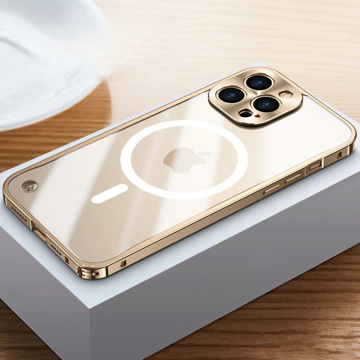 Metal Luxury MagSafe-Hülle für iPhone Pro Max - Slim und stilvolles Design mit maximalem Schutz