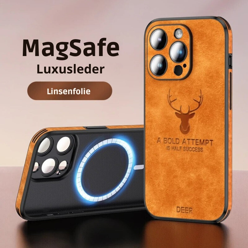 Brehn | Deer - Luxuriöse Leder-iPhone-Hülle mit stilvollem Design und stoßfestem Schutz