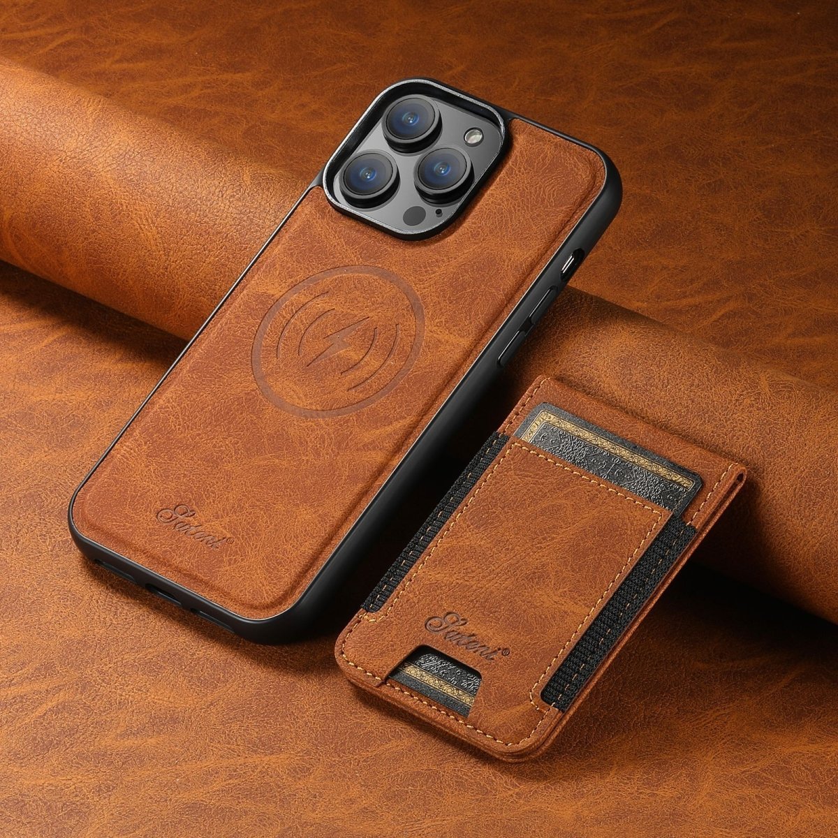 Magvibe Lederhülle – Premium-Smartphone-Schutz mit Kartenhalter und MagSafe