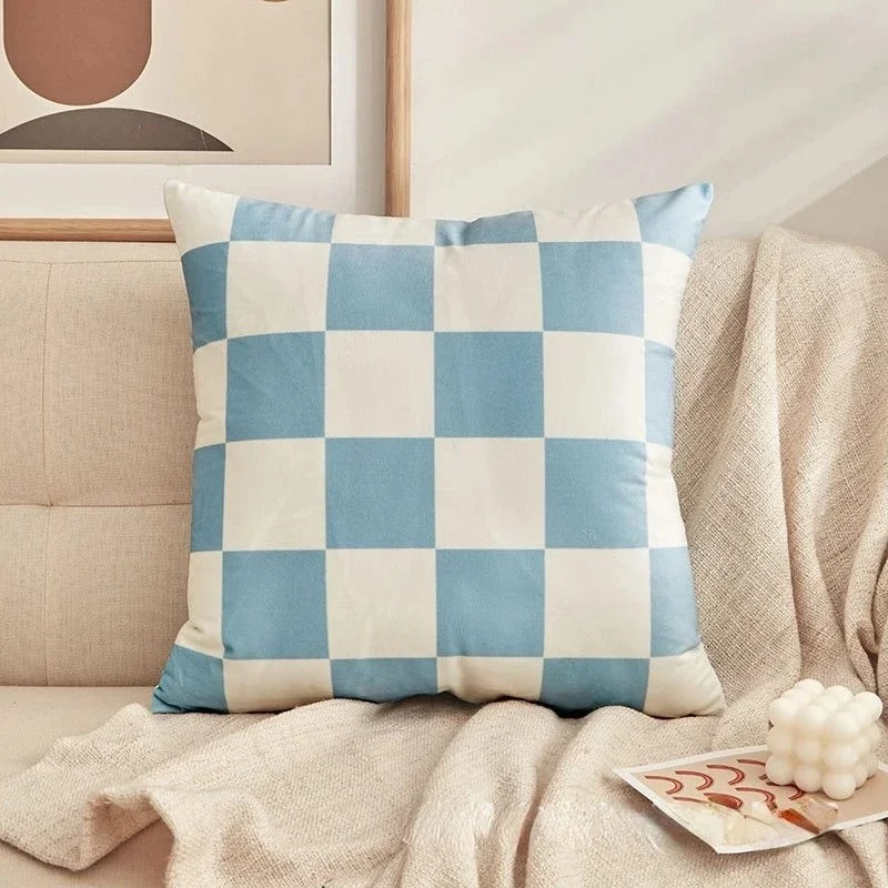Brehn | Stilvolles Kariertes Kissen – Trendiges Must-Have für ein Luxuriöses Interieur