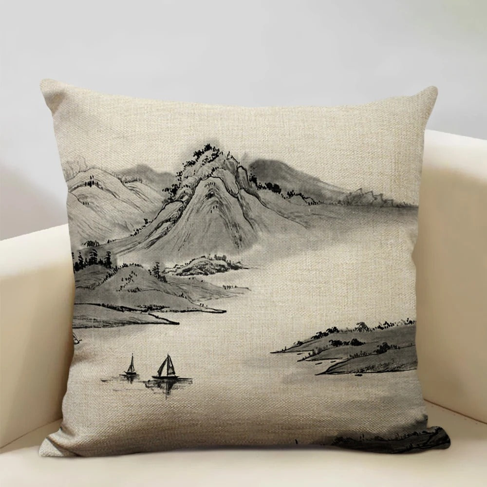 Brehn | BeauRêve Kissenbezug mit dem Mount Fuji - Japanischer Stil für jeden Raum