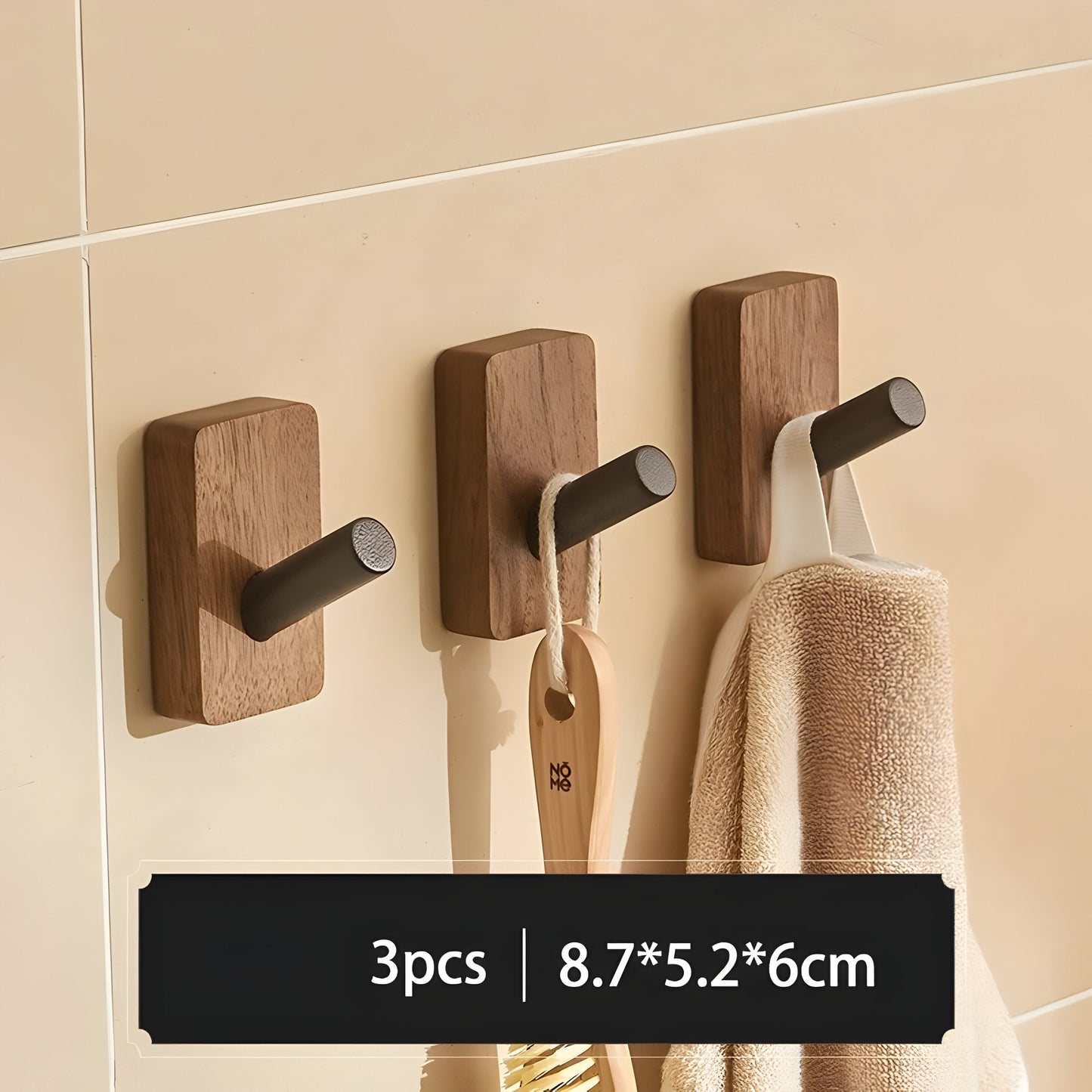 WoodenGrip Haken - Holz-Wandhaken im nordischen Stil | Brehn
