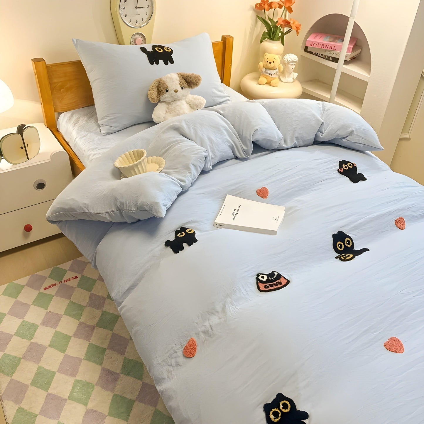 CloudComfort Bettzeug-Set – Komfortables und hautfreundliches Lucky Cat Bettzeug