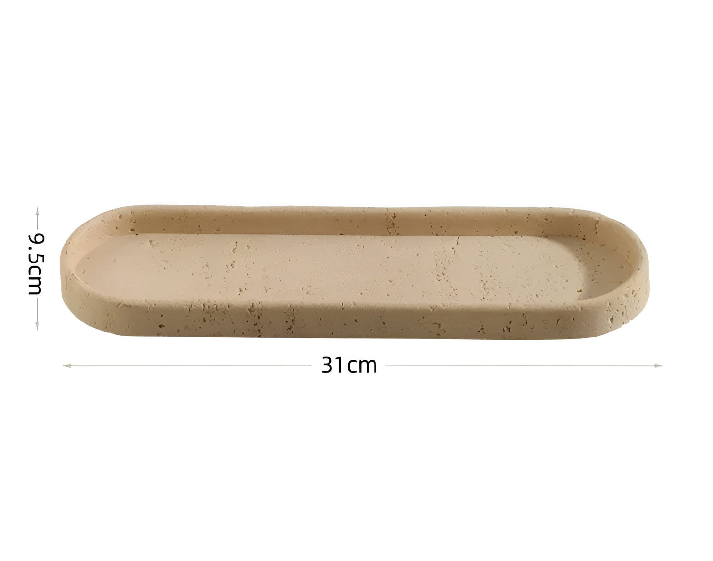 Zahnbürstenhalter aus Naturstein – mit Seifenspender und Ablage | Elegante Badaccessoires aus Travertin