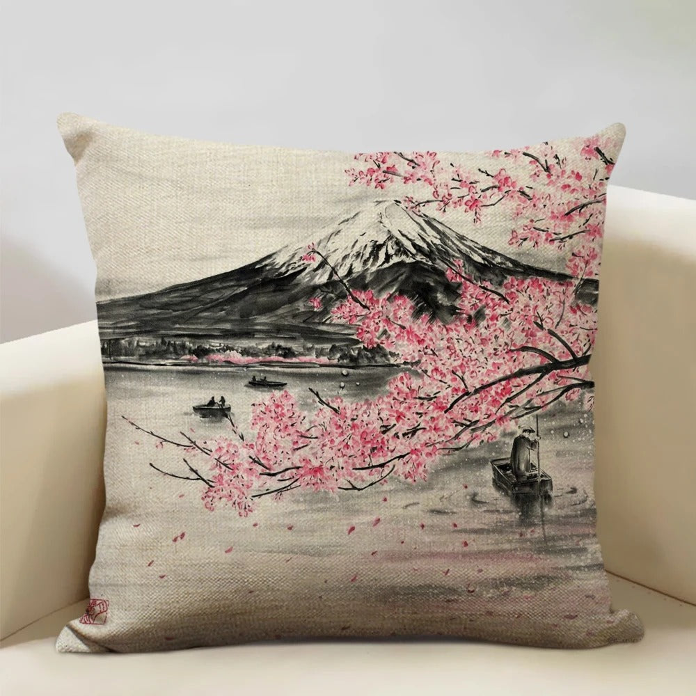 Brehn | BeauRêve Kissenbezug mit dem Mount Fuji - Japanischer Stil für jeden Raum