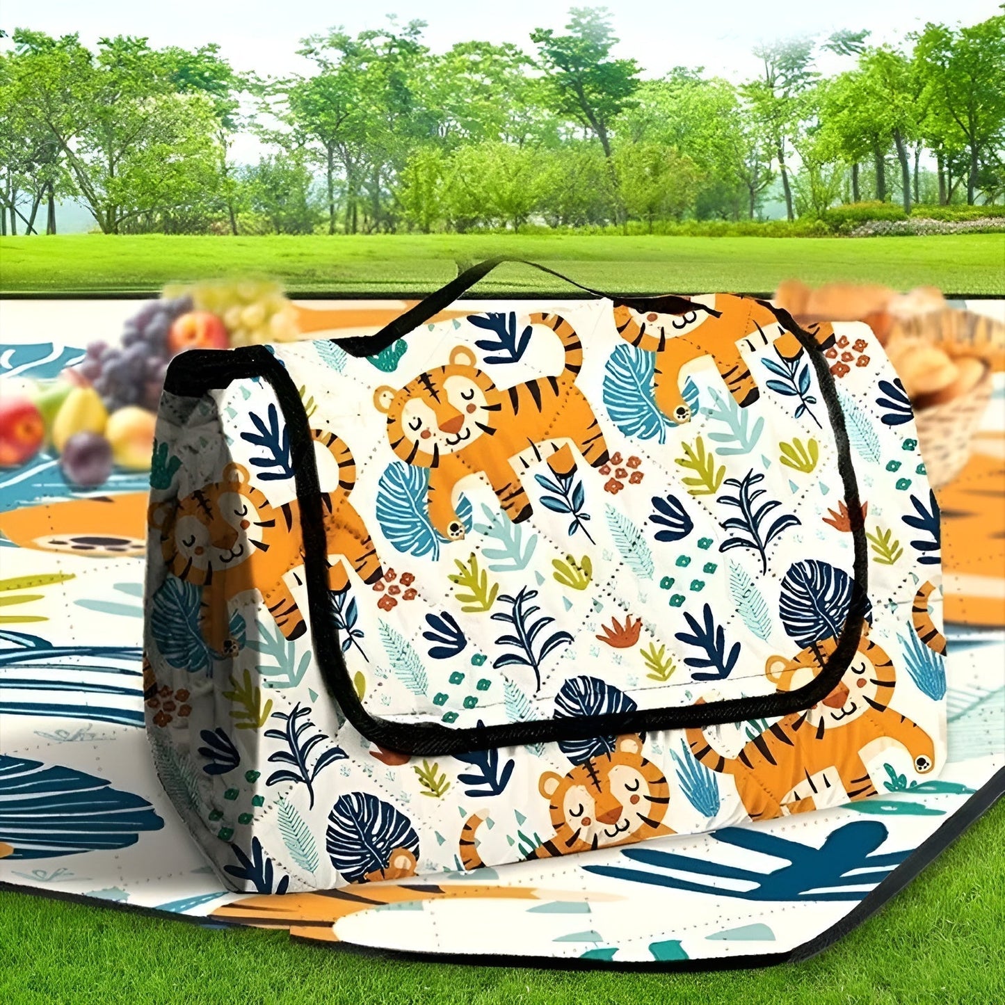 Brehn | Faltbare Baby-Spielmatte Wanderlino | Gepolstert & Wasserabweisend | Für Draussen & Zuhause | Inkl. Tragetasche
