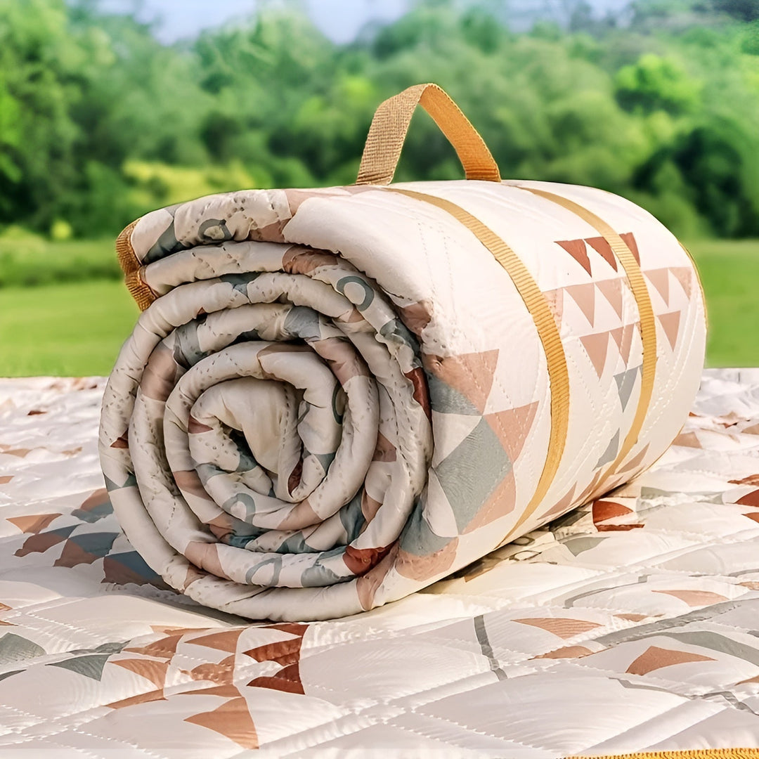 Picknickdecke mit Karomuster – Wasserdicht & Faltbar | Ideal für Park, Strand & Camping | Brehn
