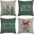 Brehn | MerryCushion – Grüner Kissenbezug mit festlichem Weihnachtsdruck 45x45 cm