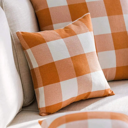 Brehn | Harmonie Home Kissenbezug - Zeitloses Karomuster Kissenbezug für jedes Interieur