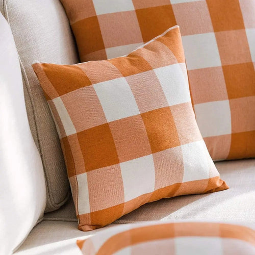 Brehn | Harmonie Home Kissenbezug - Zeitloses Karomuster Kissenbezug für jedes Interieur