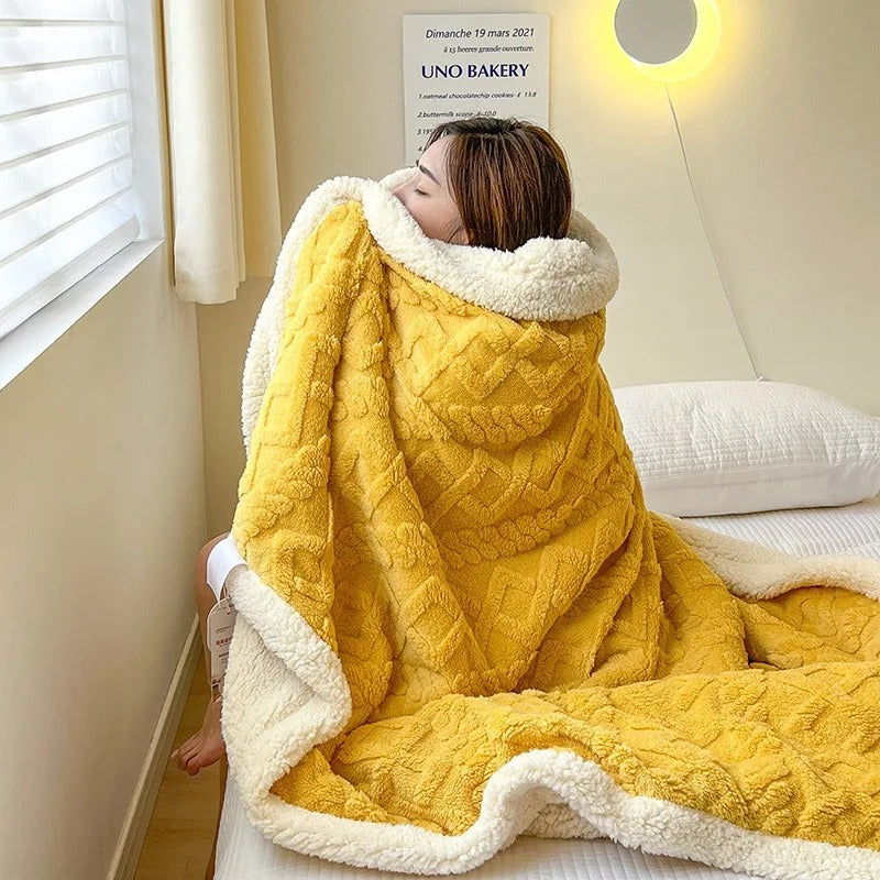 Brehn | Dicke Winter-Lammwoll-Decke - WarmWool