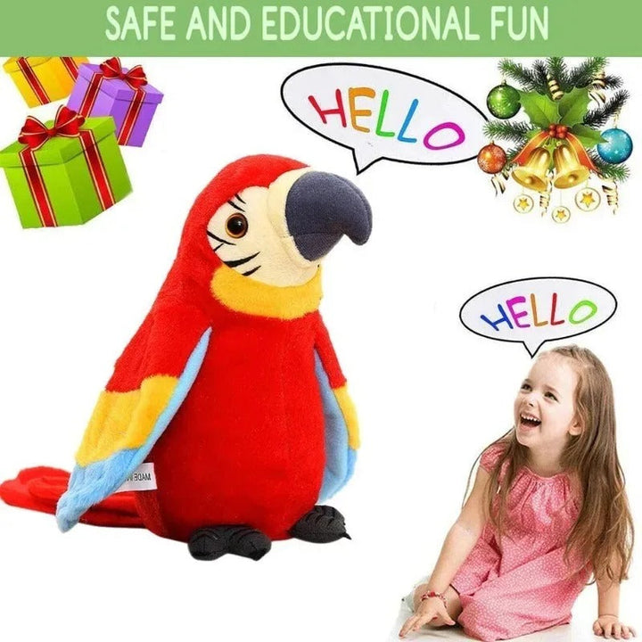 Brehn | Sprechender und Musik spielender Papagei Kinder Spielzeug