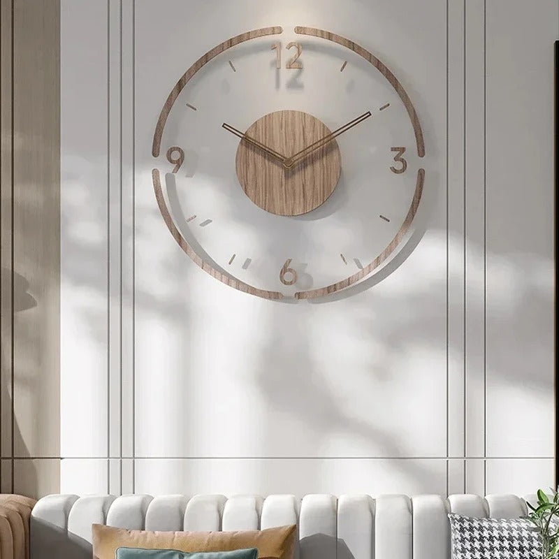 Nordische Holz-Wanduhr – Zeitlose Minimalismus | Brehn