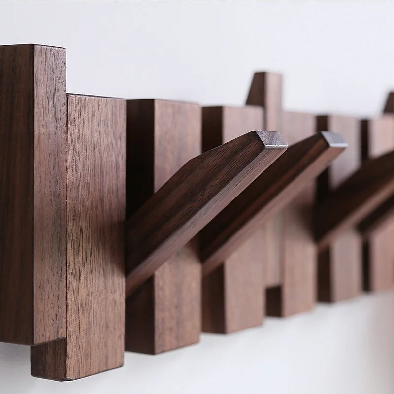 Brehn | HarmonyCoat Holz Klavier Garderobe – Stilvolle Wanddekoration & Praktische Aufbewahrung