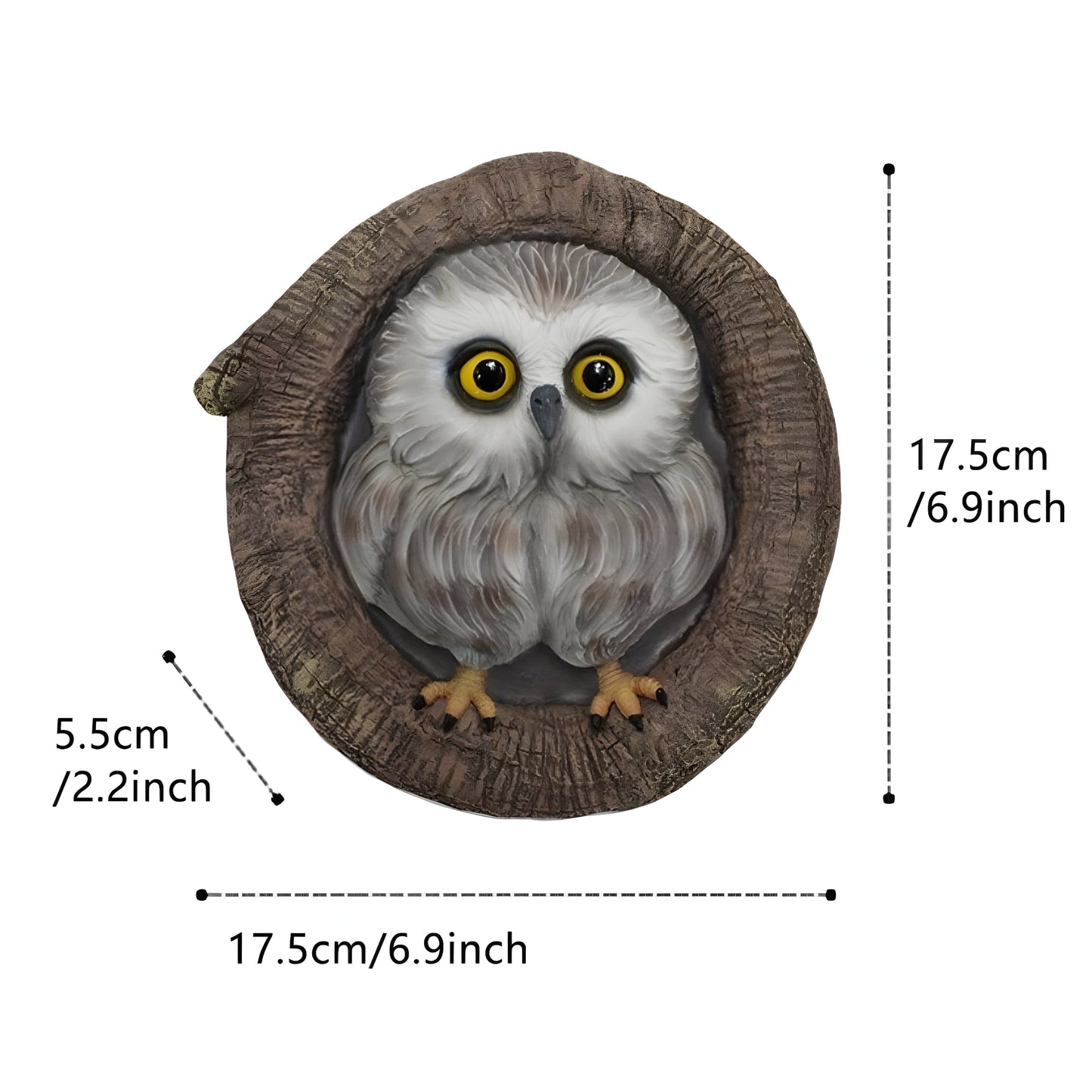 MysticOwl Ornament – Dekorative Eule Statue aus Harz | Brehn