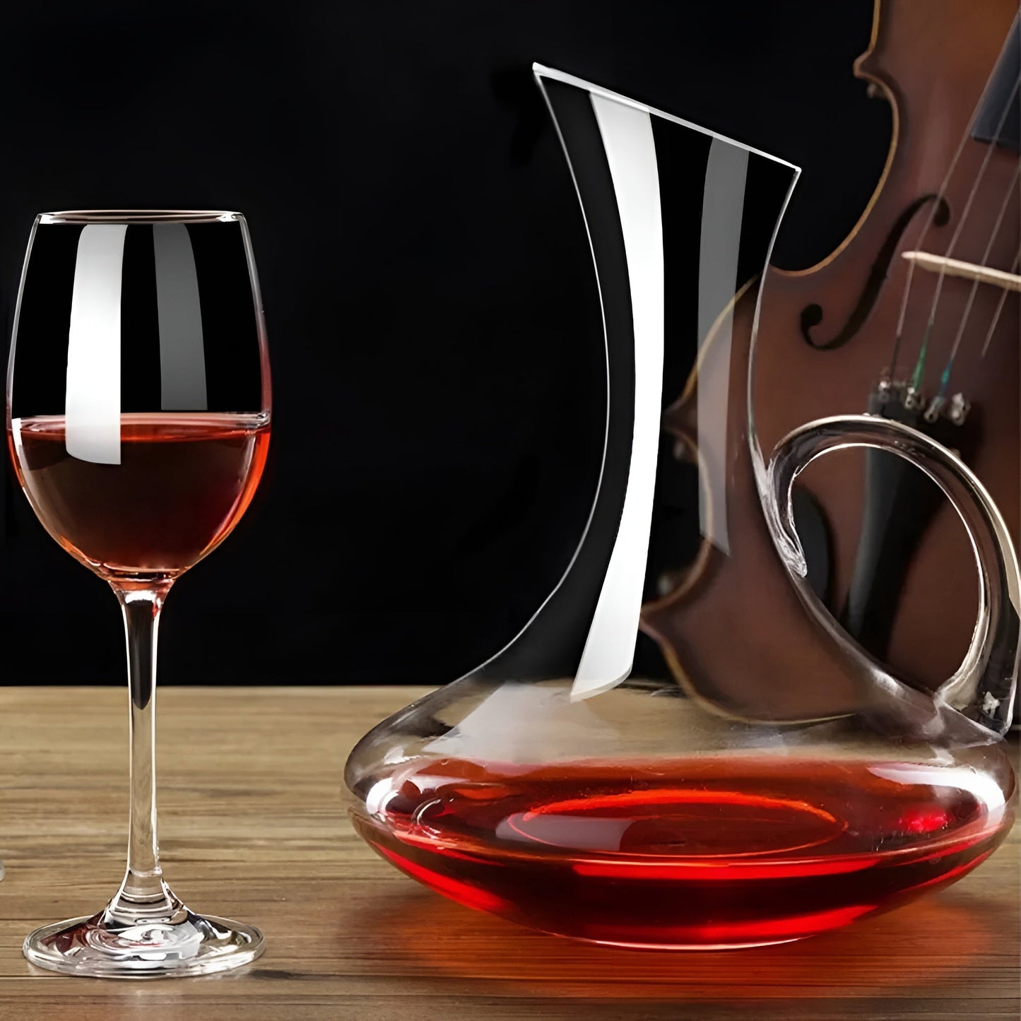 Kristall-Weinkaraffe – Handgefertigt und elegant | 1500 ml Ideal für Bars, Wohnungen und Büros