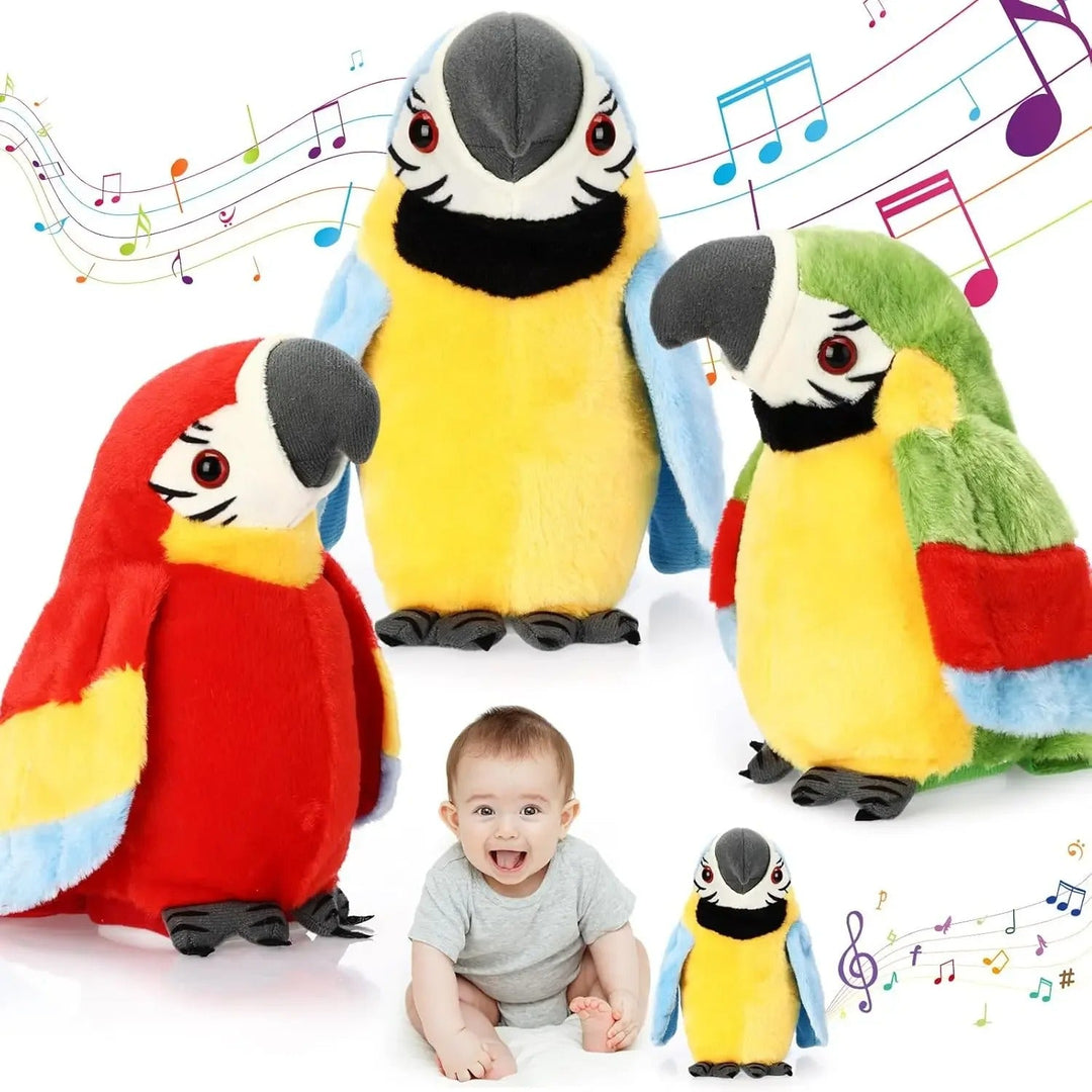 Brehn | Sprechender und Musik spielender Papagei Kinder Spielzeug