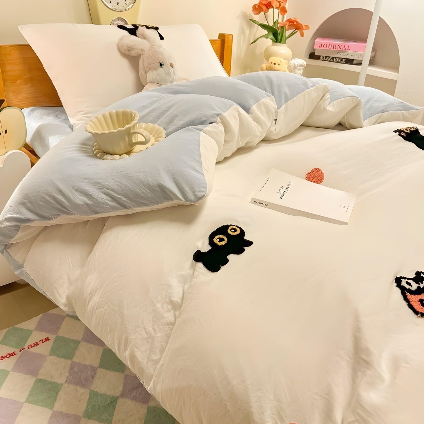 CloudComfort Bettzeug-Set – Komfortables und hautfreundliches Lucky Cat Bettzeug