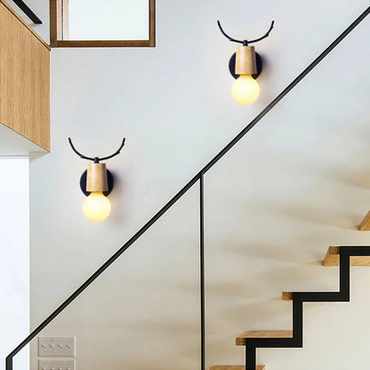 Deer Antler Wand Nachttischlampe Wandleuchte im nordischen Stil Design | Brehn