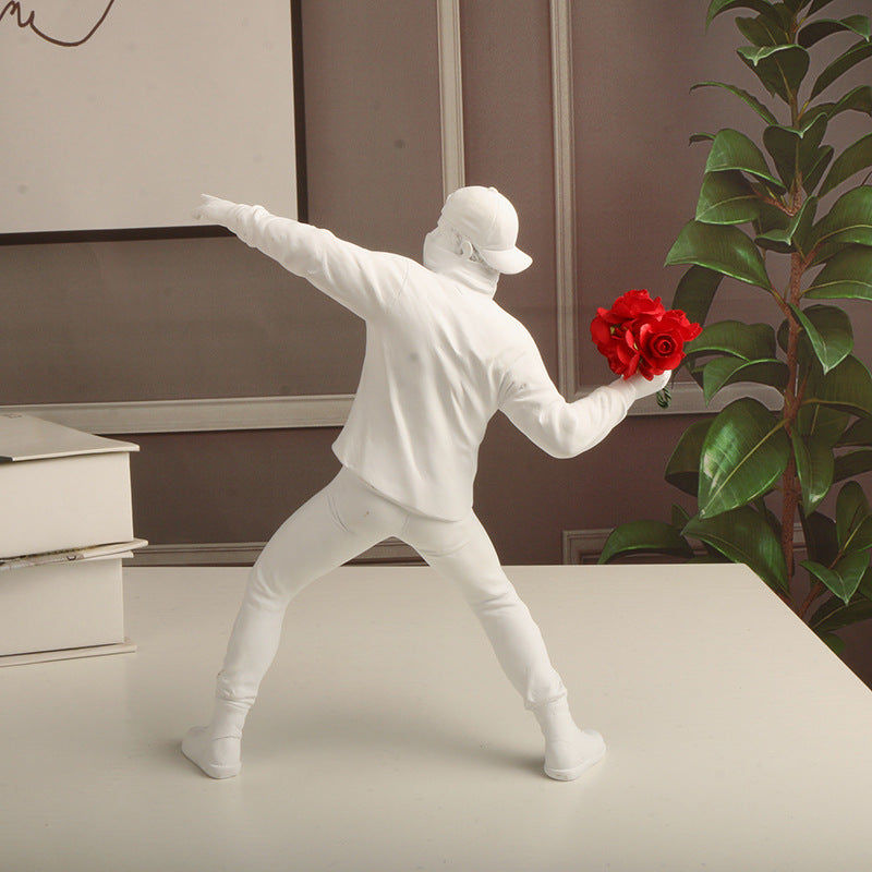 Brehn | Emrys - Banksy Blumenprovokateur