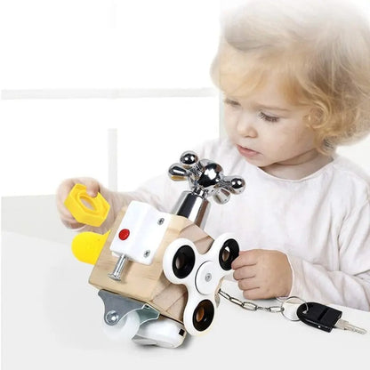 Brehn | WoodenJoy | Aktivitätenwürfel für motorische Fähigkeiten