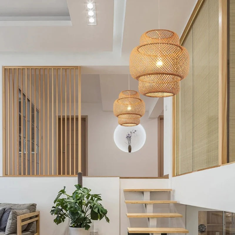 Bamboo-Lampe Handgestrickt Chinesischer Stil Weben | Brehn