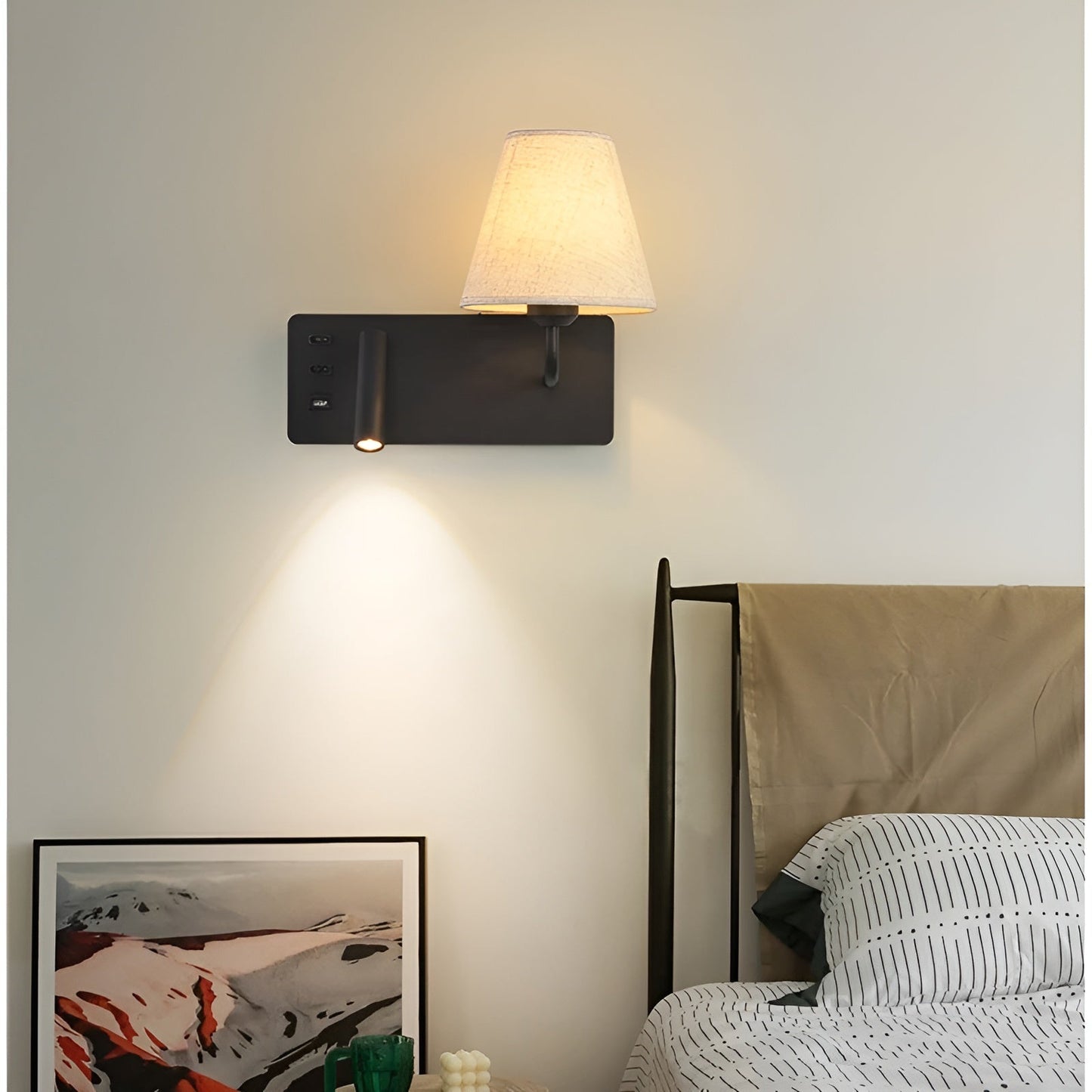 Leselampe mit Kerzenlichteffekt – Warmes, dekoratives Licht | Perfekt für Schlafzimmer und Bett