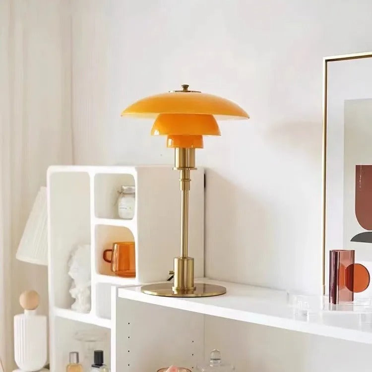 Nordische Glas Tischlampe – Minimalistische LED-Lampe für zu Hause | Brehn