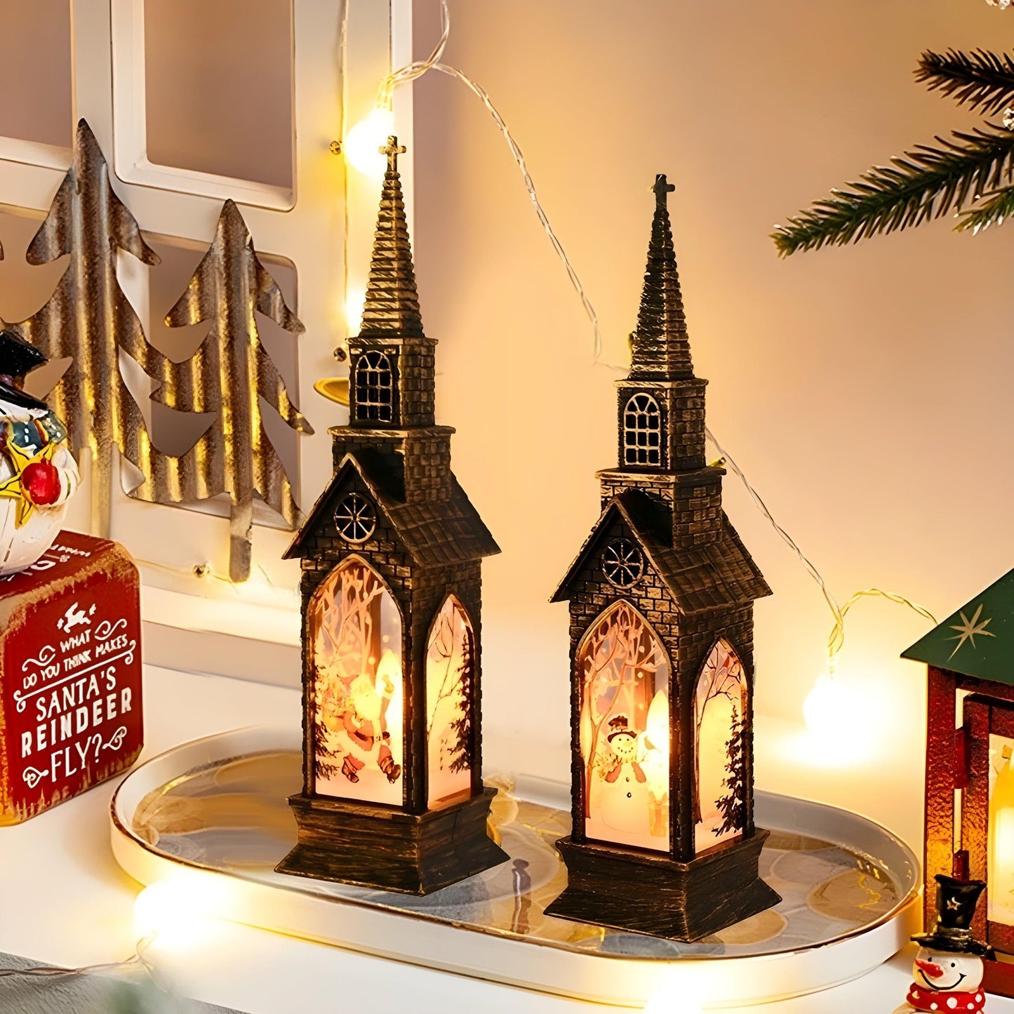 HolidayGlow Licht - Modernes Weihnachtsornament LED Licht | Brehn