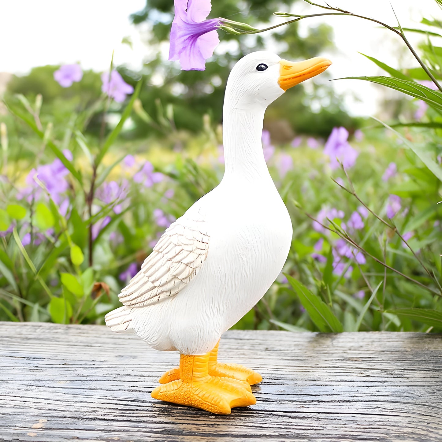 PuddlePals Skulptur – Enten- und Gänsefigur im Landhausstil