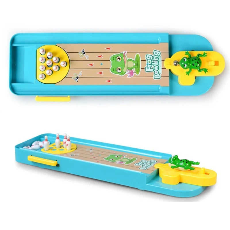 Brehn | Springfrosch Bowlingbahn - Fördert die Motorik - Mini Bowlingbahn