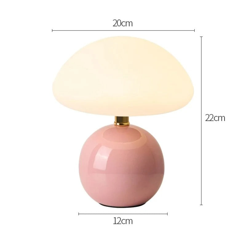 Französische Creme Pilzlampe | Brehn
