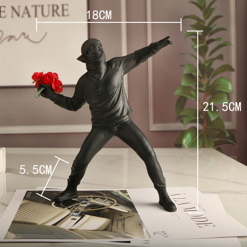 Brehn | Emrys - Banksy Blumenprovokateur