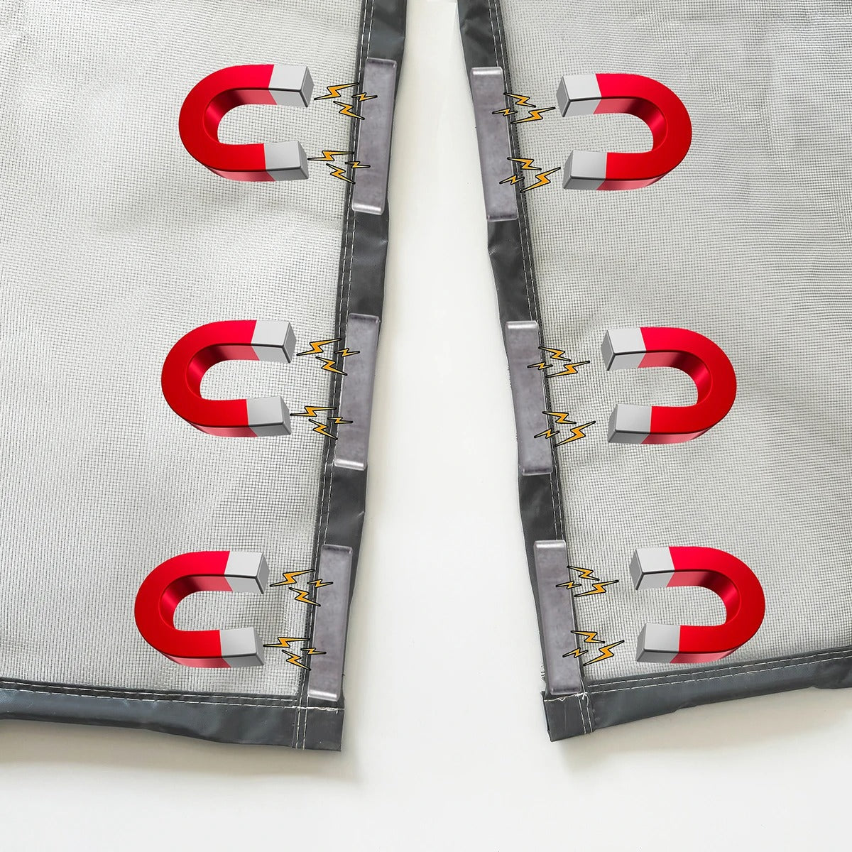 Slim magnetische Türvorhang gegen Insekten – automatisch schließend | Brehn