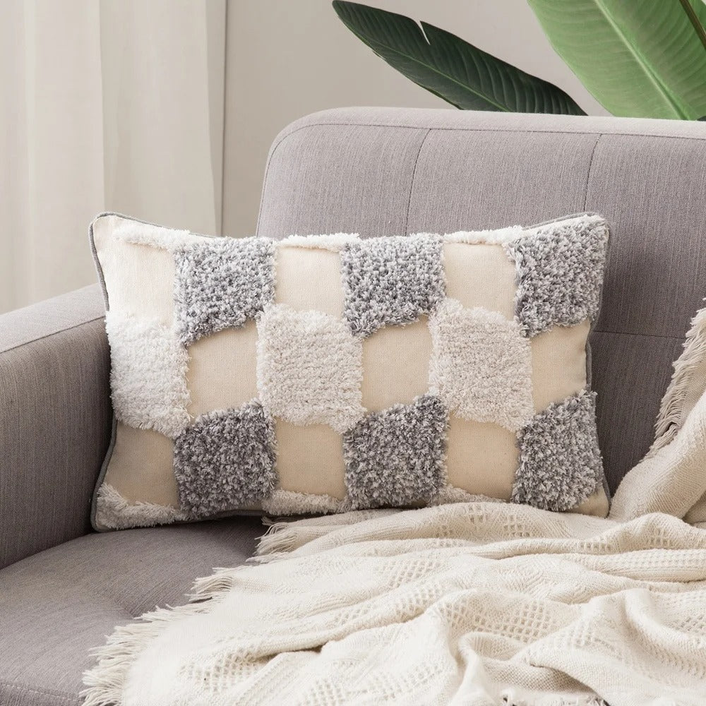 Brehn | Boho Getufteter Kissenbezug - Marokkanisches Flair für Ihr Interieur