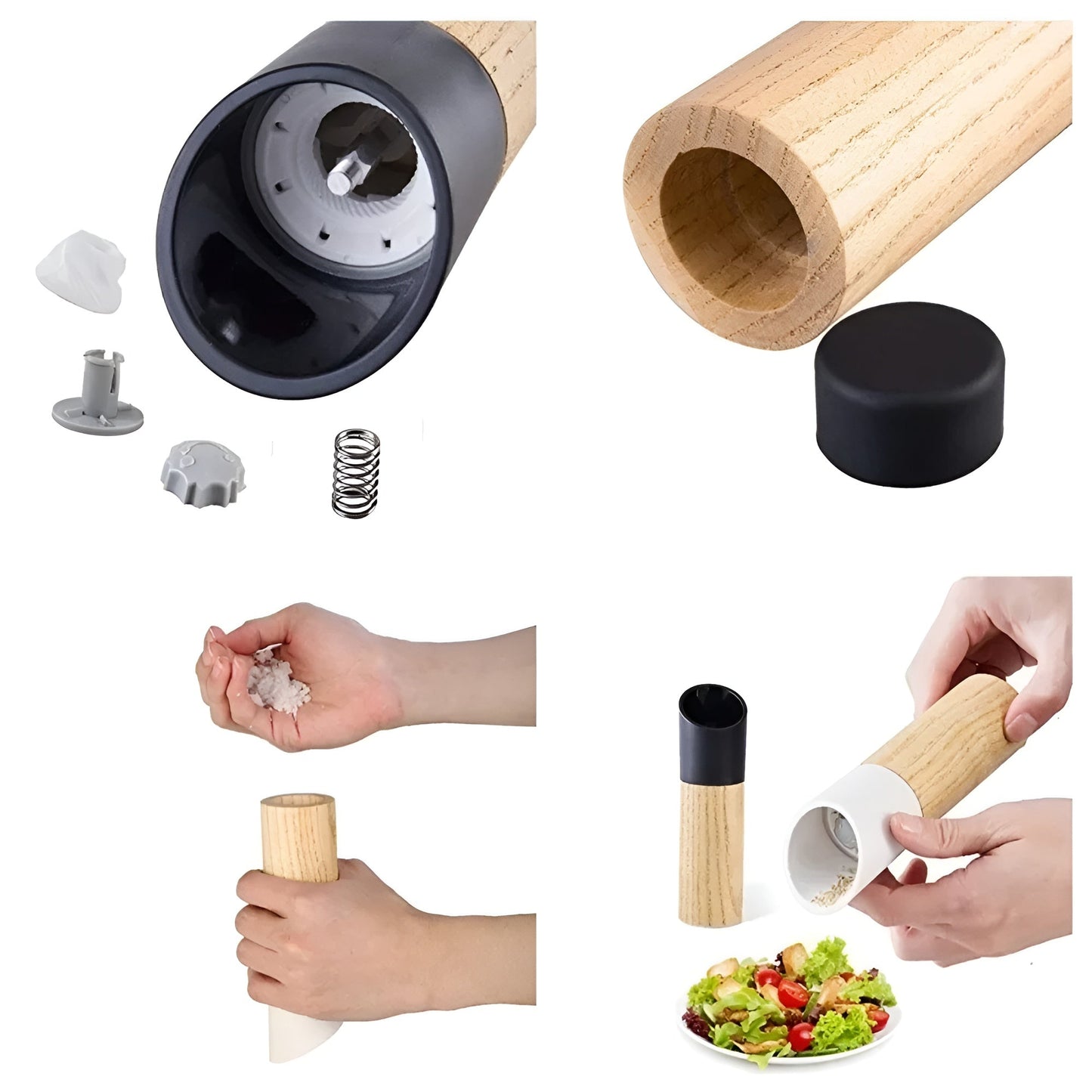 Salz- und Pfeffermühlen-Set – Verstellbare Mühle | Stilvoll für jede Küche | Brehn
