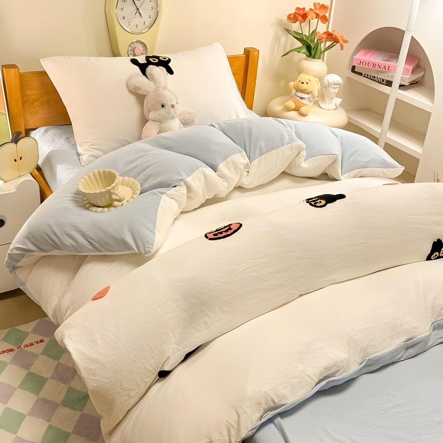 CloudComfort Bettzeug-Set – Komfortables und hautfreundliches Lucky Cat Bettzeug