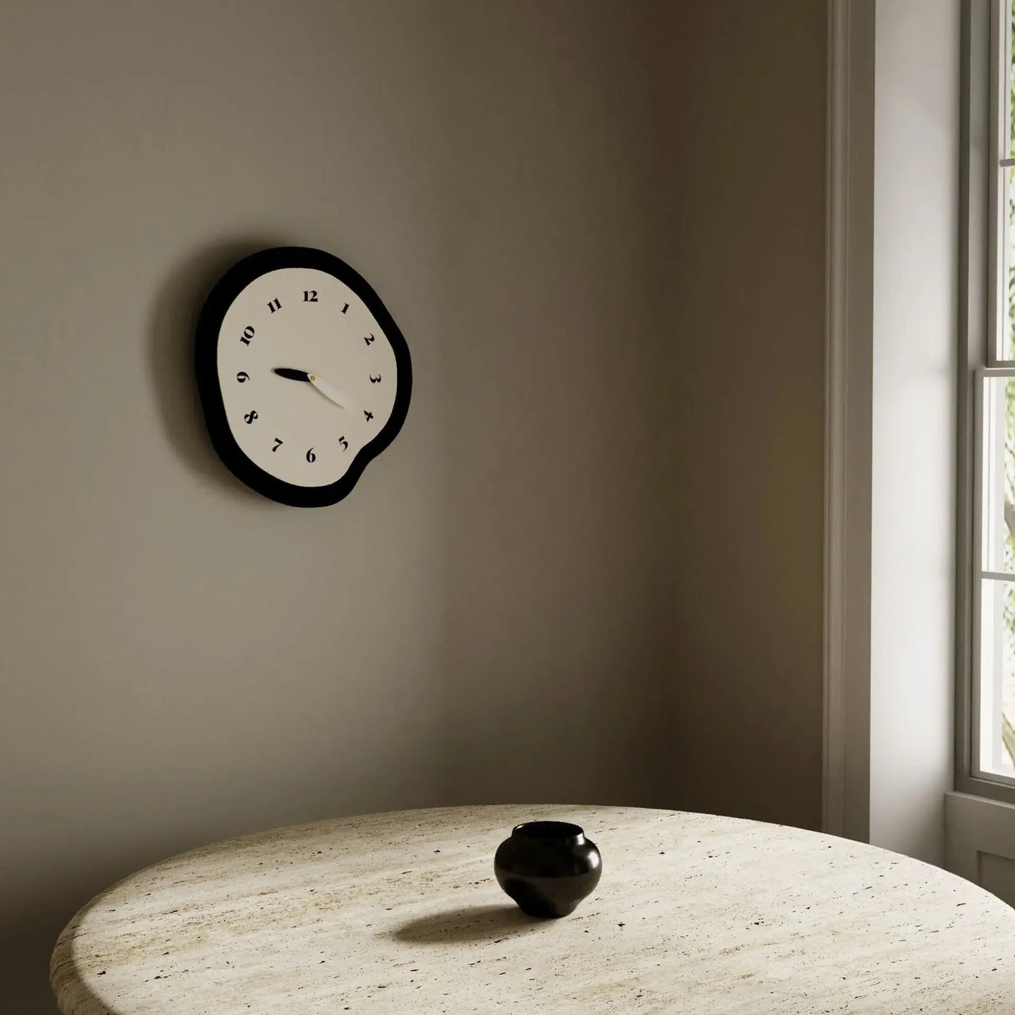 Skandinavische Wanduhr Minimalistisches Lautloses Design | Brehn