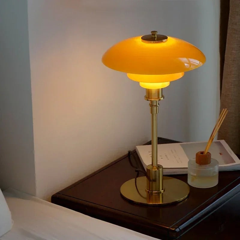 Nordische Glas Tischlampe – Minimalistische LED-Lampe für zu Hause | Brehn