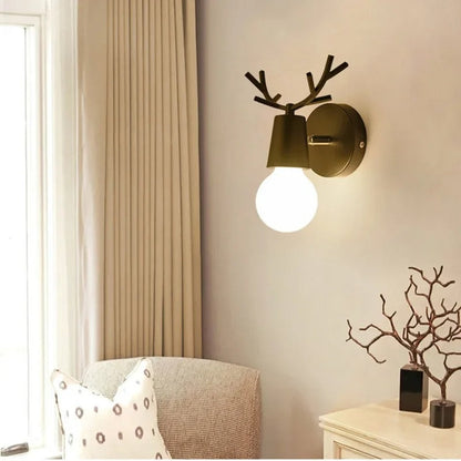 Deer Antler Wand Nachttischlampe Wandleuchte im nordischen Stil Design | Brehn