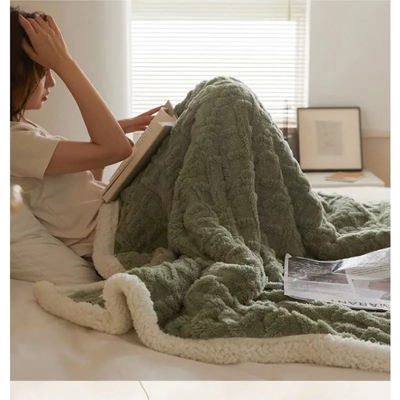 Brehn | Dicke Winter-Lammwoll-Decke - WarmWool