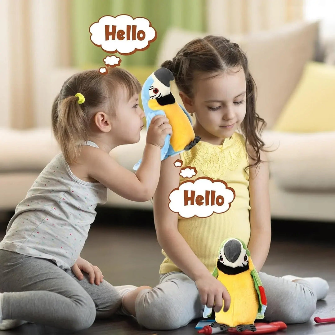 Brehn | Sprechender und Musik spielender Papagei Kinder Spielzeug
