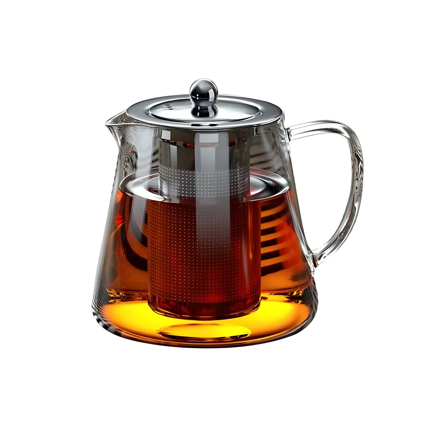 CrystalBrew Becher - Hitzebeständiges Glas mit Edelstahlfilter | Brehn