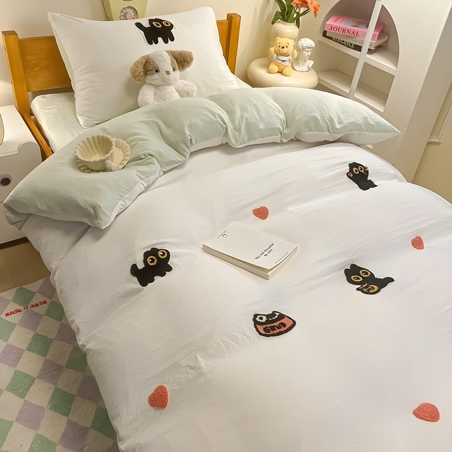 CloudComfort Bettzeug-Set – Komfortables und hautfreundliches Lucky Cat Bettzeug